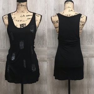 GAP Sequin Beaded Racerback Sleeveless Tunic BB398